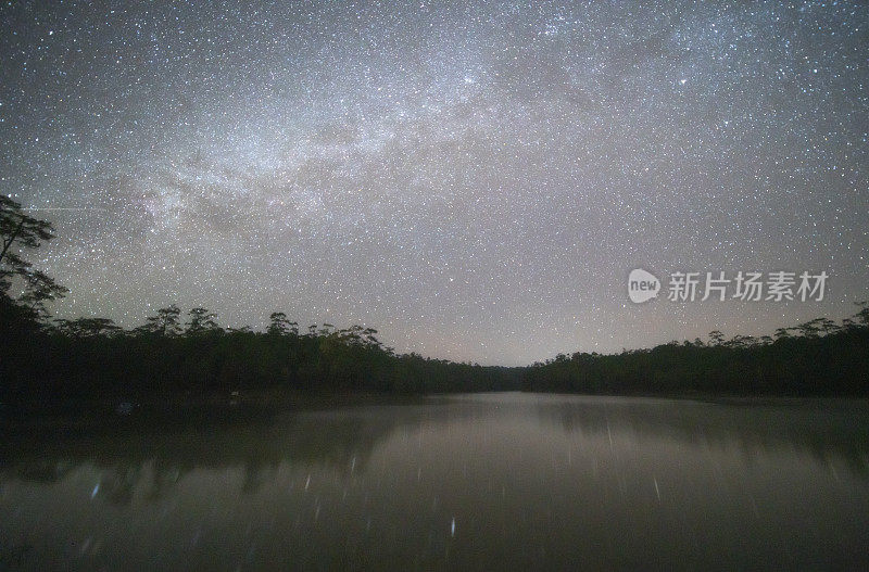 在泰国清迈的Baan Wat Chan，美丽的银河和自然风景景观